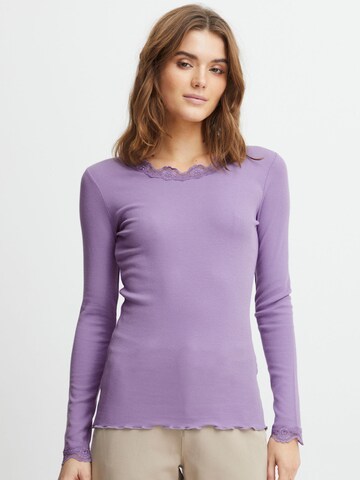 Fransa Shirt in Purple: front