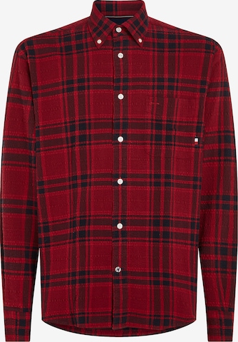 TOMMY HILFIGER Button Up Shirt in Red: front