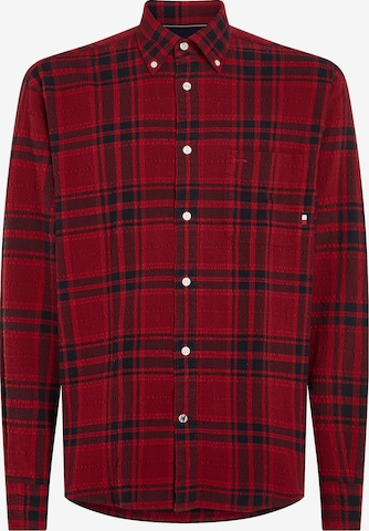 TOMMY HILFIGER Regular fit Overhemd in Rood: voorkant