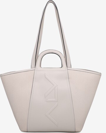 Borsa a spalla 'Borsa a Spalla Donna ALV Polyurethane con Zip e Tracolla Rimovibile' di ALV By Alviero Martini in bianco: frontale
