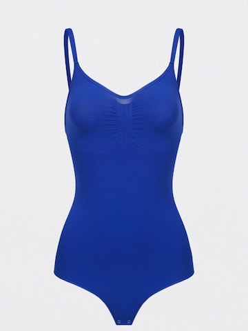 creamy Shapingbody 'Sculpting Shapewear mit String' in Blau: Vorderseite