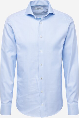 ETON Slim fit Overhemd in Blauw: voorkant