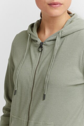 Oxmo Zip-Up Hoodie 'Lova' in Green