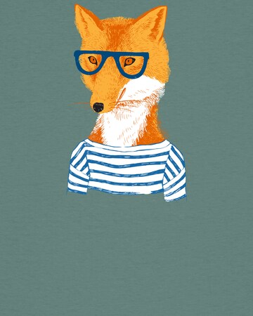 Watapparel T-Shirt 'Fuchs' in Grün