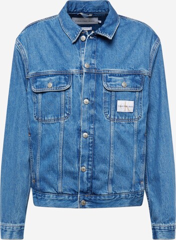 Calvin Klein Jeans Přechodná bunda 'Regular90's' – modrá: přední strana