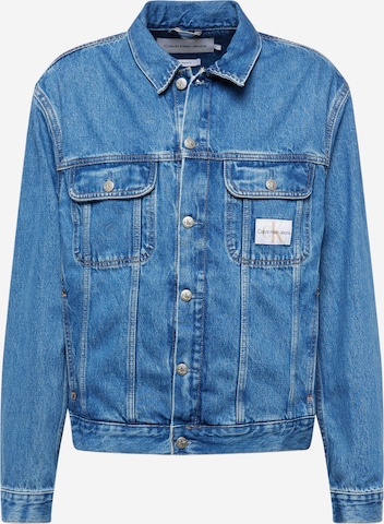 Calvin Klein Jeans Jacke 'Regular90's' in Blau: predná strana
