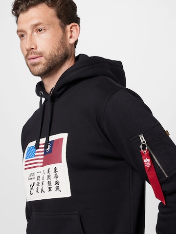 ALPHA INDUSTRIES Mikina – černá