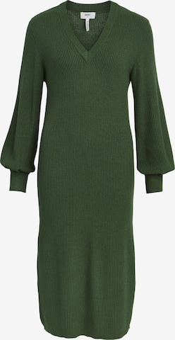 OBJECT Gebreide jurk 'MALENA' in Groen: voorkant