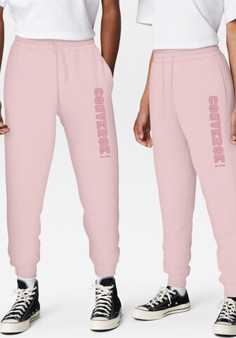 CONVERSE Tapered Pants in Pink: front