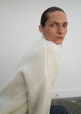 MANGO Sweater 'Juana' in Beige
