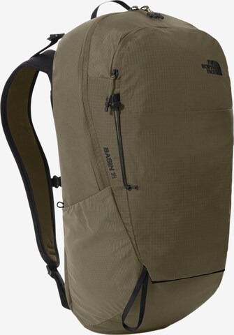 THE NORTH FACE Sports Backpack 'Basin' in Green: front