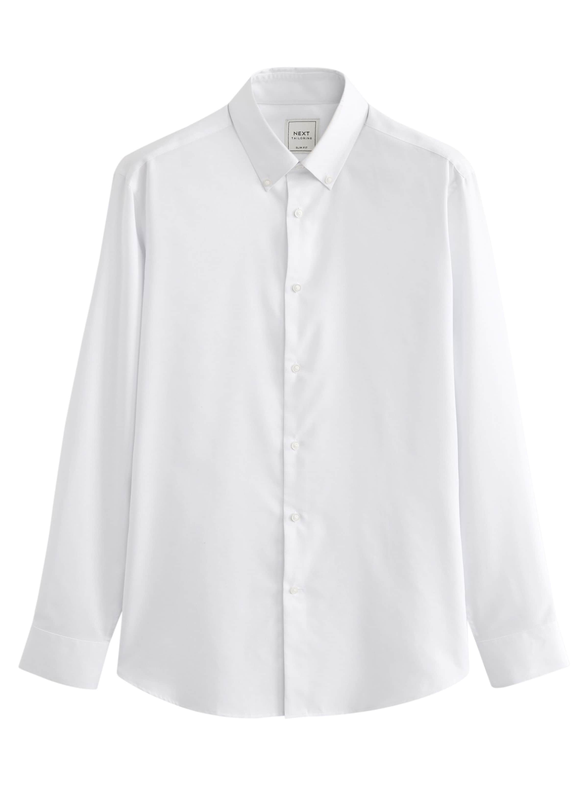 Next Regular fit Риза в бяло: отпред