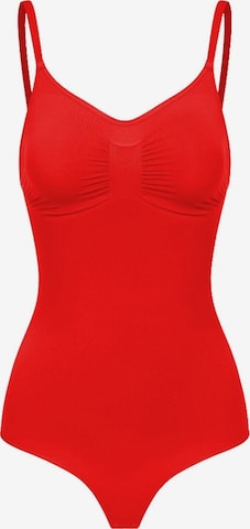 Body modelant 'Sculpting Shapewear mit String' cfab (formerly creamy fabrics) en rouge : devant