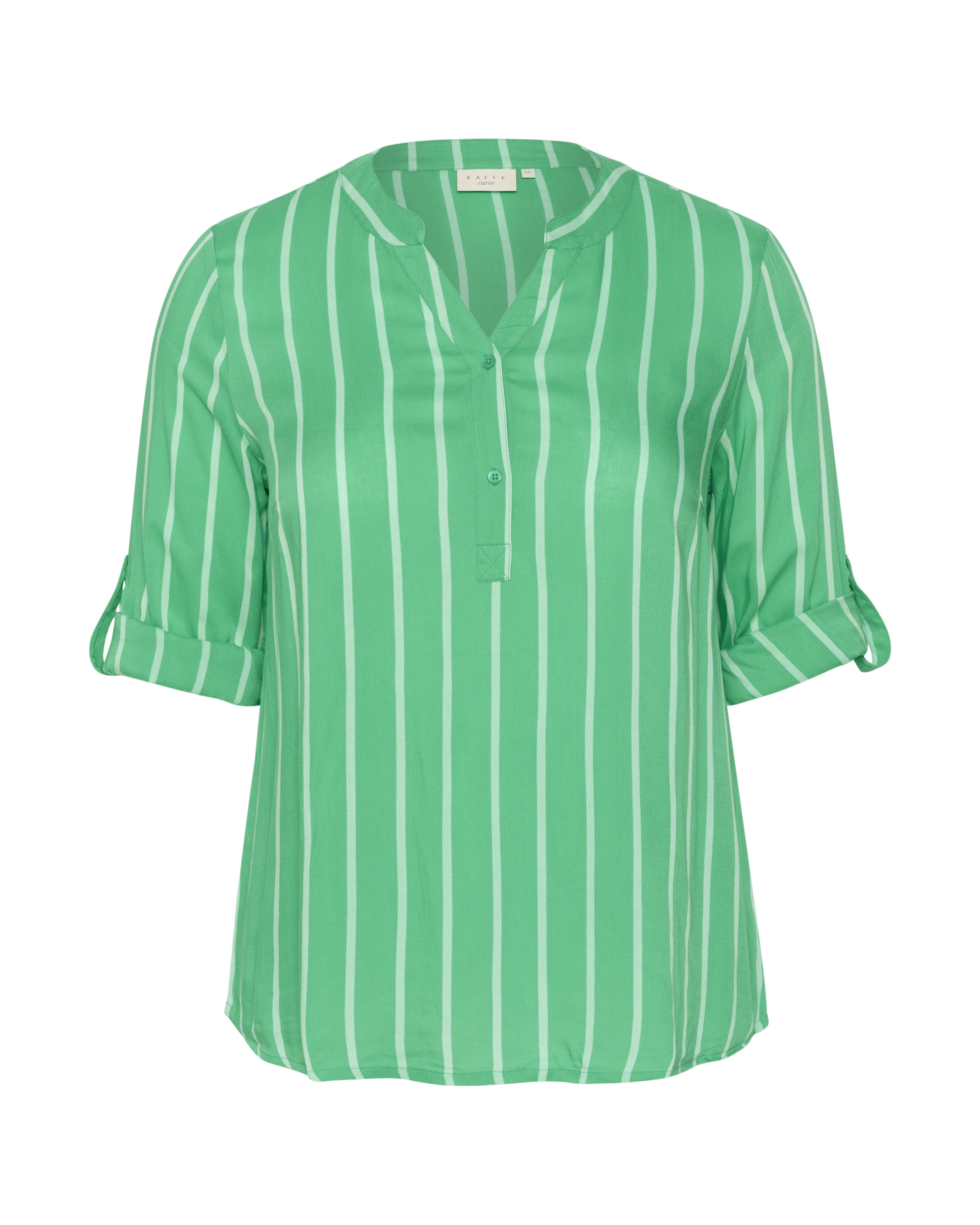 KAFFE CURVE Blouse &#x27;Sida&#x27; in Groen: voorkant