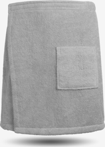 normani Short Bathrobe 'Mersin' in Grey: front