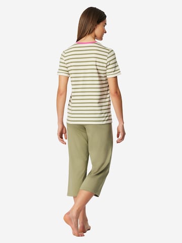 SCHIESSER Pyžamo 'Casual Essentials' – zelená
