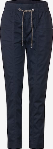 STREET ONE Tapered Broek in Blauw: voorkant