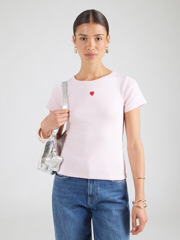 Tricou 'Nele' de la ABOUT YOU pe roz: față