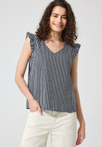 Street One Studio Blouse in Blue: front