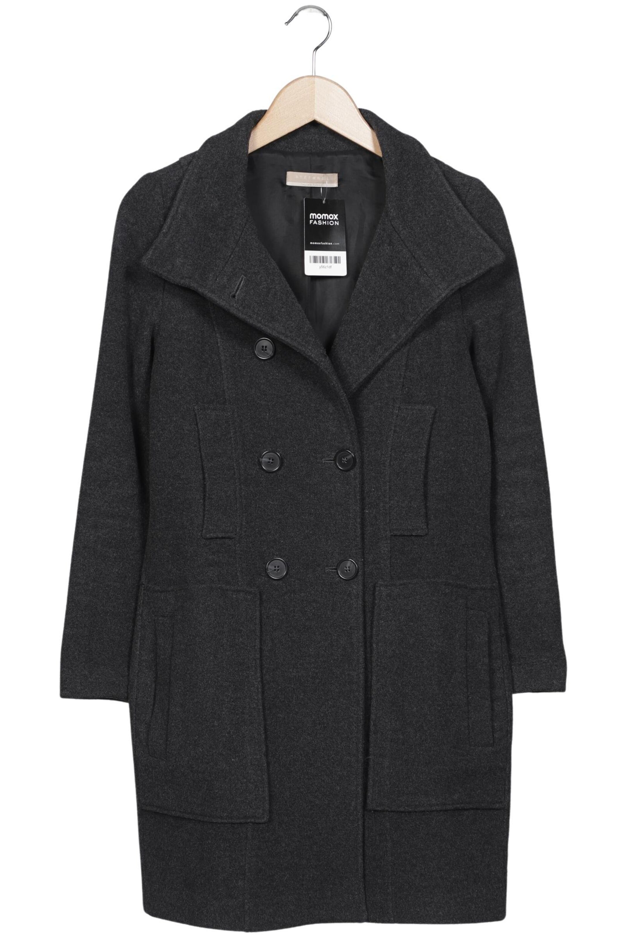 Stefanel Mantel XXS in Grau: Vorderseite