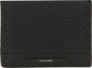 Calvin Klein Peněženka 'MODERN BAR' – černá: přední strana