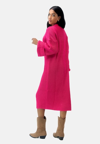 Elara Gebreide jurk in Roze