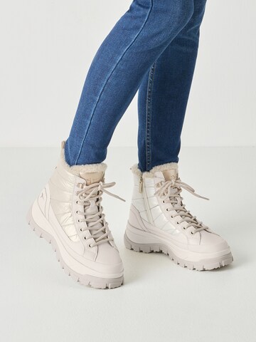 Tamaris Schnürstiefelette in Beige