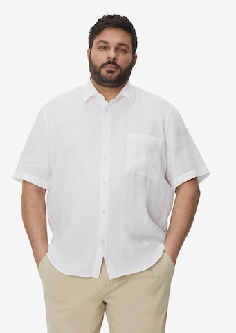 Marc O'Polo Comfort fit Button Up Shirt in White: front