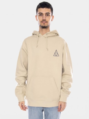 Felpa 'Set TT P/O Hoodie -- Men's Hoodie Stone Beige' di HUF in beige: frontale