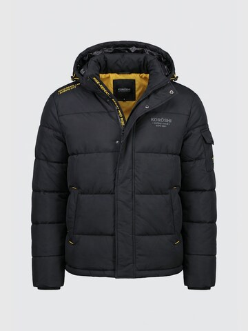 Veste d’hiver KOROSHI en noir : devant