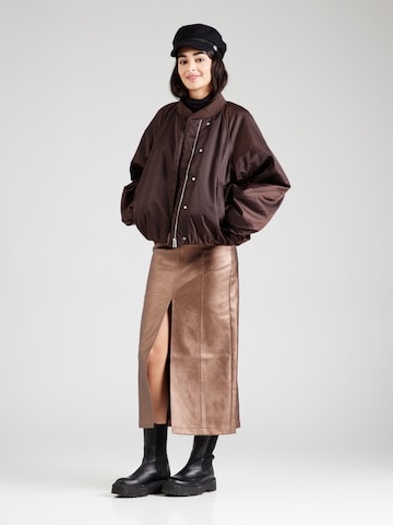 TOPSHOP Skirt in Bronze
