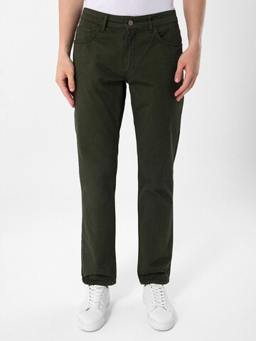 Daniel Hills - regular Pantalón en verde: frente