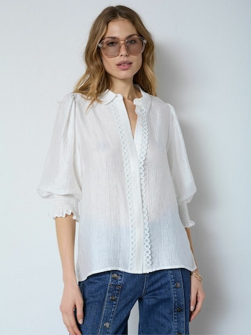 co'couture - Camiseta ' TassyCC ' en blanco: frente
