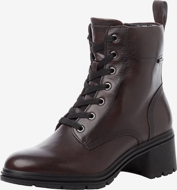 Tamaris Schnürstiefelette in Braun: Vorderseite