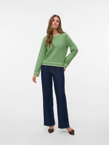 VERO MODA Sweter 'VMGOLD' w kolorze zielony