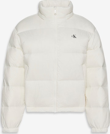 Calvin Klein Jeans Přechodná bunda 'ESSENTIAL' – bílá