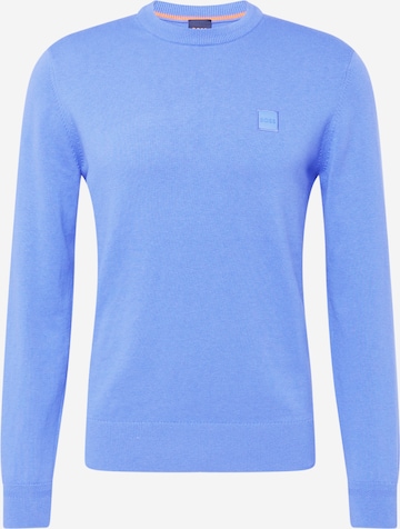 BOSS Orange Sweater 'Kanovano' in Blue: front
