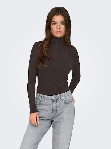 Pull-over 'ONLKAROL' ONLY en marron : devant