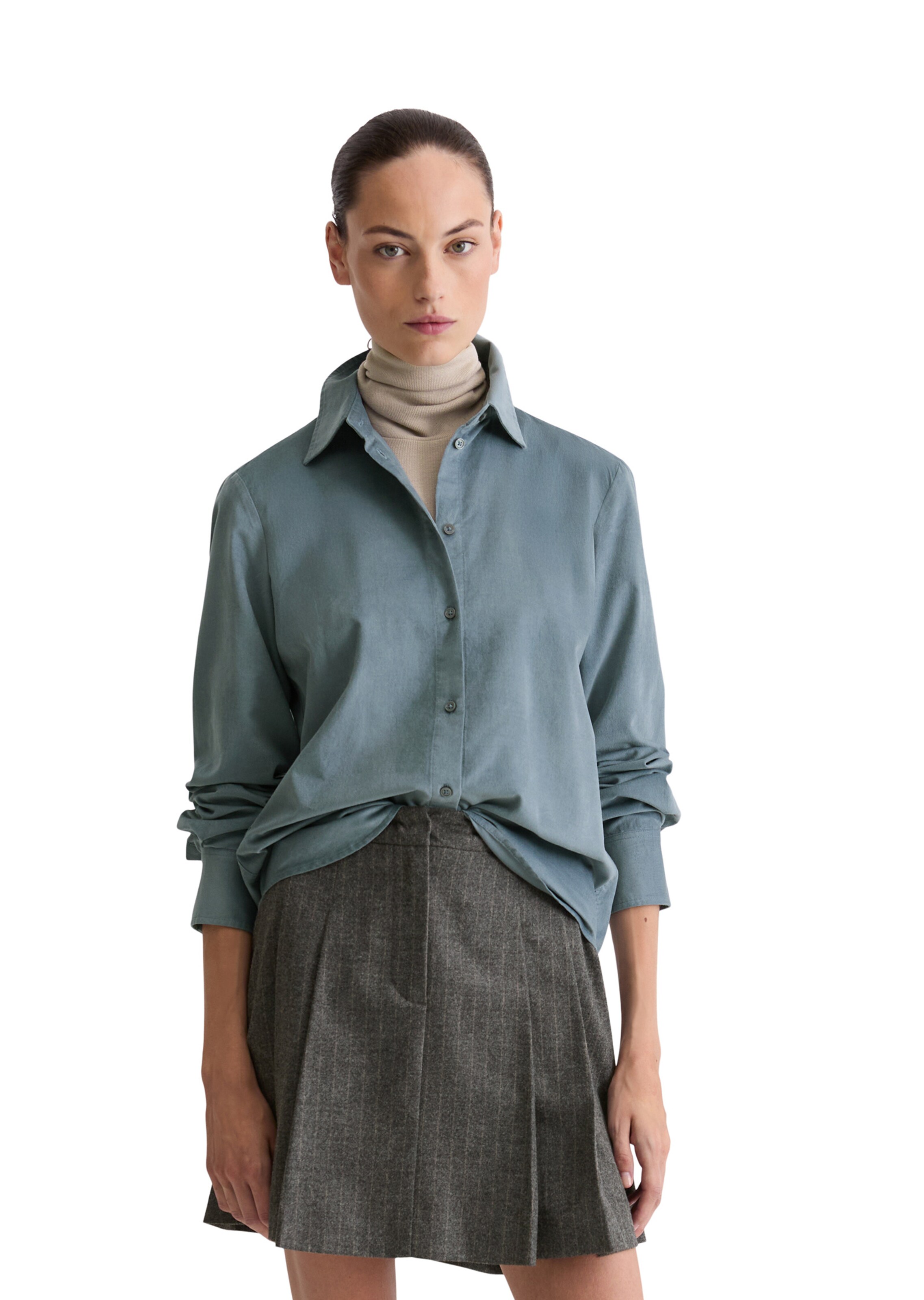 Marc O'Polo Blouse in Blauw: voorkant