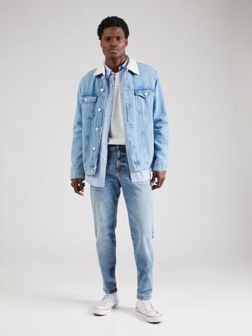 BOSS Tapered Jeans 'Onyx' in Blauw