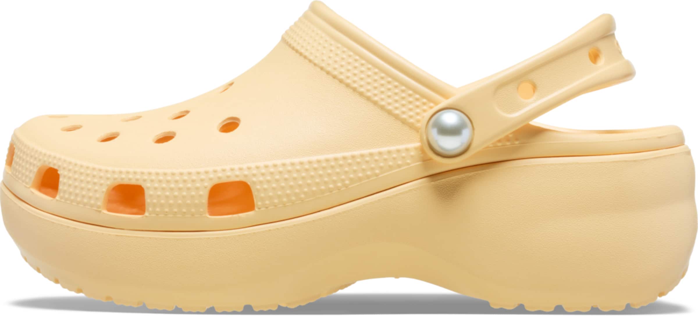 Crocs Clogs in Gelb: Vorderseite