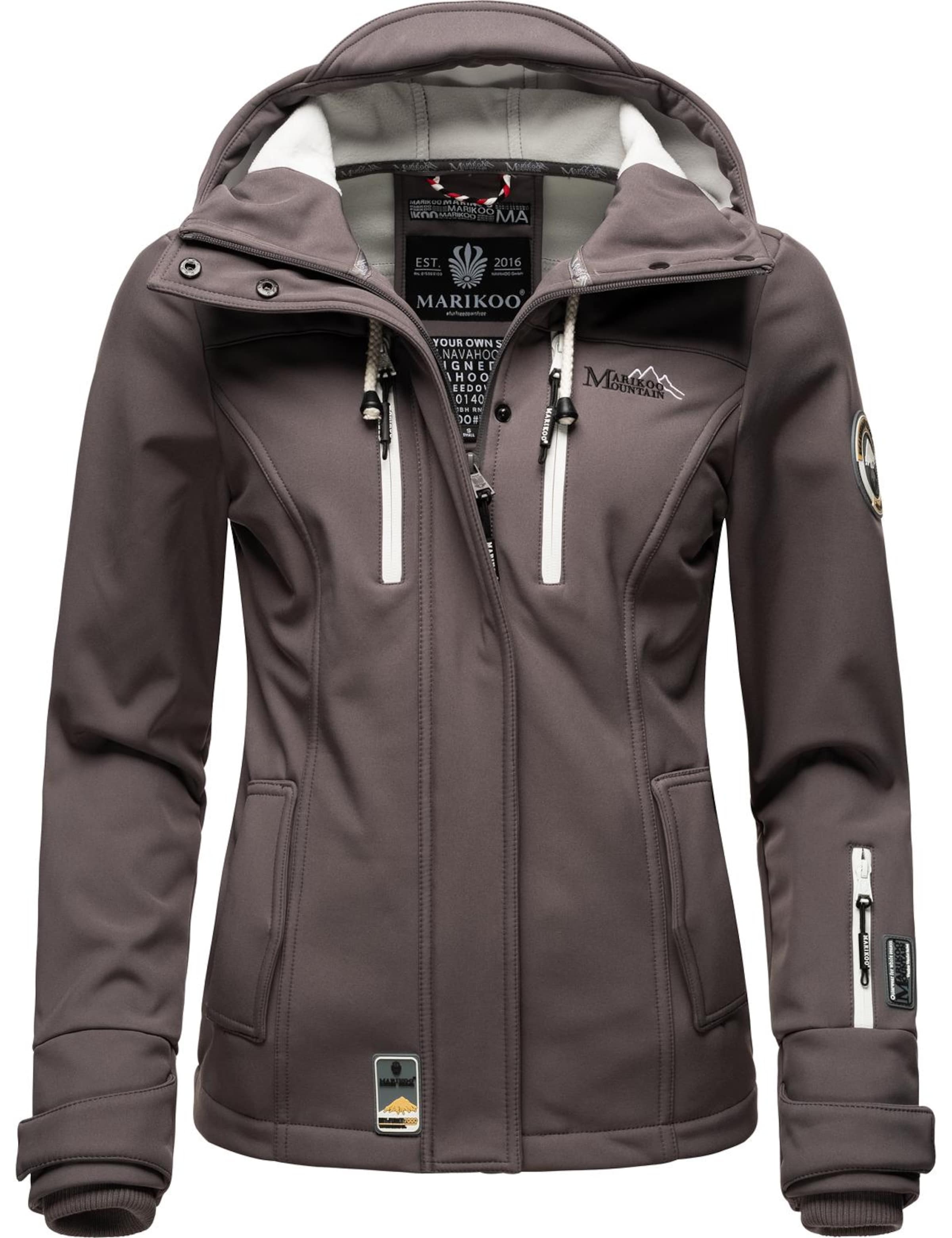 MARIKOO - Casaco funcionais 'Kleine Zicke' em cinzento: frente