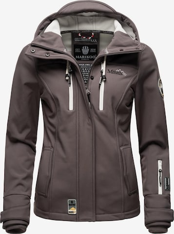 MARIKOO Weatherproof jacket 'Kleine Zicke' in Grey: front