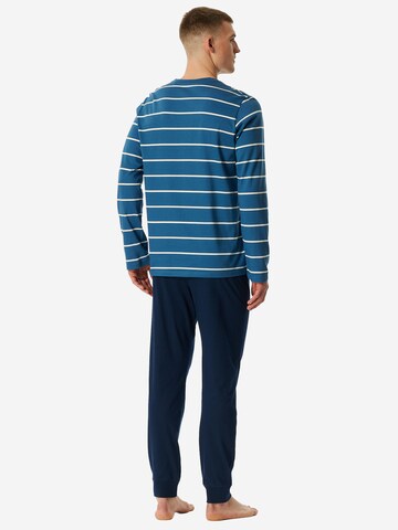 Pyjama long 'Casual Nightwear' SCHIESSER en bleu