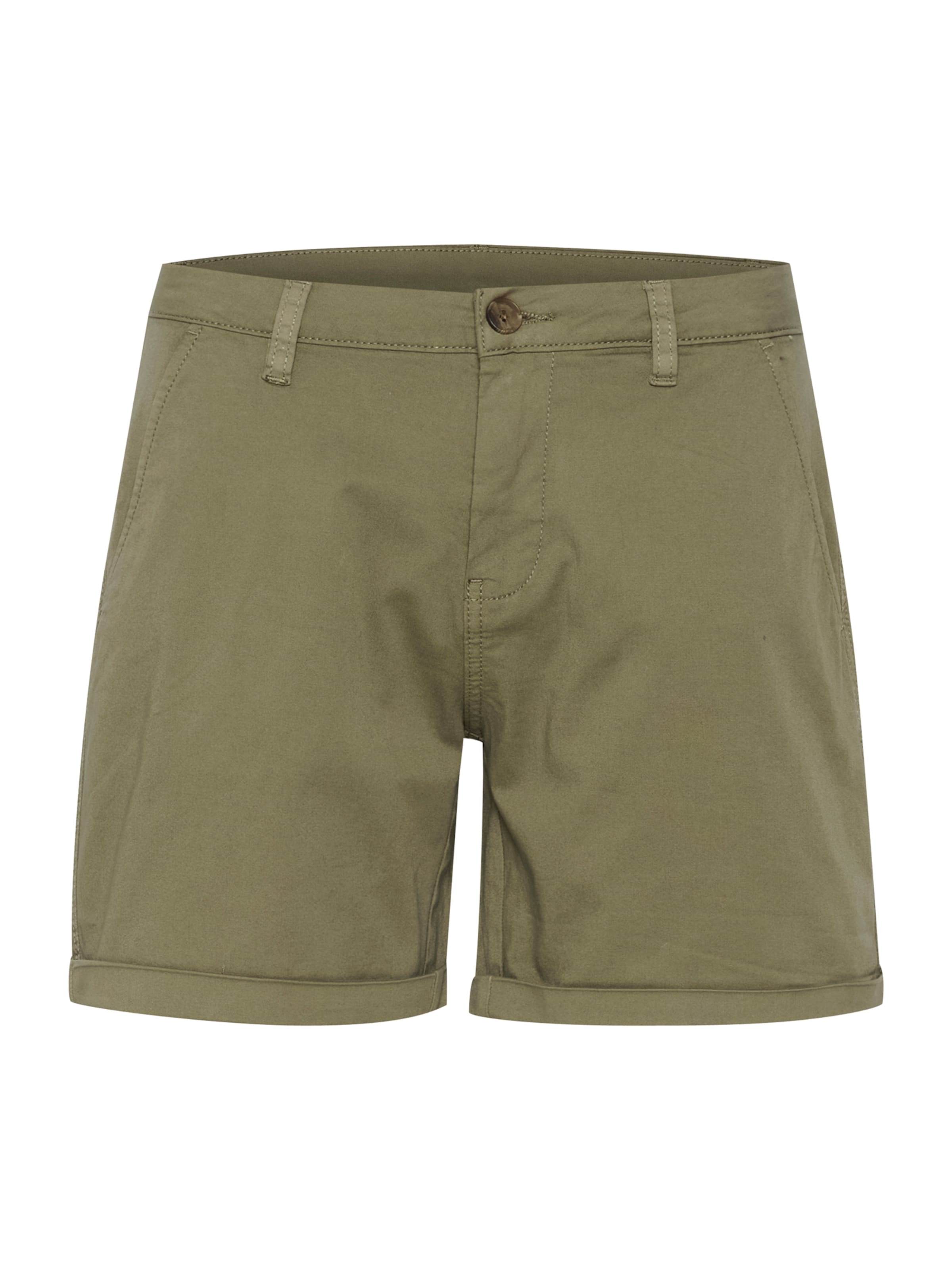 Regular Pantalon chino 'CUbrita' CULTURE en vert : devant