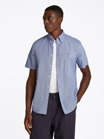 TOMMY HILFIGER Regular fit Button Up Shirt 'Flex' in Blue: front