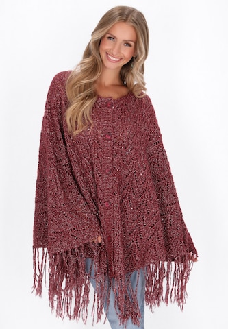 IZIA Cape in Rood: voorkant
