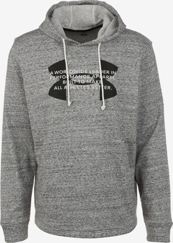 UNDER ARMOUR Athletic Sweatshirt 'Rival Terry' in White: front