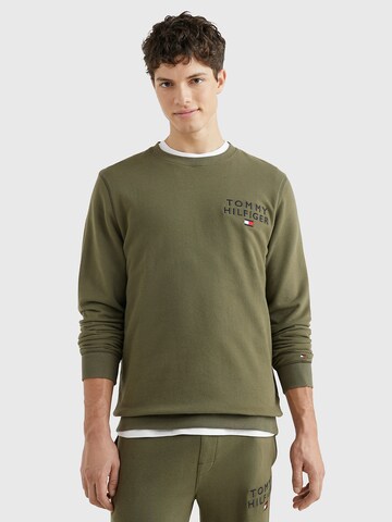 Sweat-shirt Tommy Hilfiger Underwear en vert : devant