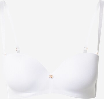 ESOTIQ Balconette Bra in White: front